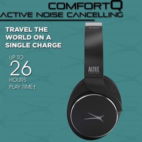 img 1 attached to 🎧 Altec Lansing Comfort Q+ Bluetooth Headphones - Active Noise Cancellation, Comfortable & Quiet, Noise Cancelling Headphone with up to 26 Hours Playtime, 30 Ft. Wireless Range (Black)
