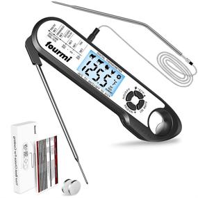 img 4 attached to 🌡️ Fourmi Dual Probe Instant Read Food Thermometer: Accurate, Convenient, and Multi-Functional Meat Thermometer for Kitchen, Cooking, Grill, BBQ, Coffee, & Oil Frying