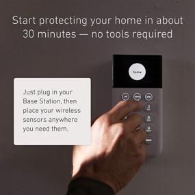 img 3 attached to 🔐 SimpliSafe 8-Piece Wireless Home Security System - Optional 24/7 Professional Monitoring - No Contract - Alexa and Google Assistant Compatible - White