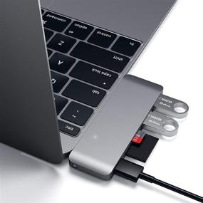 img 3 attached to 🔌 Satechi Aluminum Type-C USB 3.0 3-in-1 Combo Hub: Enhanced Connectivity for MacBook Air, iPad Pro & More