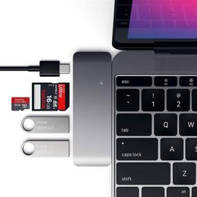 img 4 attached to 🔌 Satechi Aluminum Type-C USB 3.0 3-in-1 Combo Hub: Enhanced Connectivity for MacBook Air, iPad Pro & More