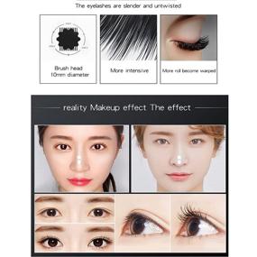img 2 attached to 💧 Waterproof Eye Lashes Kit: 4D Silk Fiber Eyelash Mascara Extension Makeup