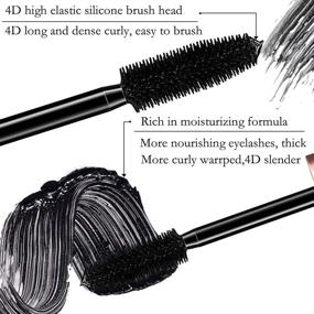 img 3 attached to 💧 Waterproof Eye Lashes Kit: 4D Silk Fiber Eyelash Mascara Extension Makeup