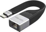 адаптер usb c на ethernet, lamtoon usb c thunderbolt 3 на rj45 гигабитный ethernet lan сетевой адаптер с fpc inside для macbook pro 2020/2019/2018/2017, macbook air, ipad pro, dell xps 13/15 и других устройств (улучшенный seo) логотип