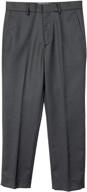 👖 spring notion boys' front dress pants: high-quality clothing for a stylish look logo