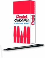 pentel arts color black s360 101 logo