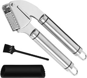 img 3 attached to 🧄 CINEYO Stainless Steel Garlic Press: Professional Grade Crushing Tool for Nuts, Seeds, and Ginger- Easy Clean, Dishwasher Safe