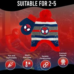 img 2 attached to Marvel Spider Man Toddler Winter Mittens Boys' Accessories - Cold Weather