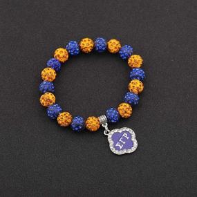 img 3 attached to HOLLP 1922 Sorority Jewelry SGR Bracelet: Stunning Crystal Beads Greek Sorority Gift for Her