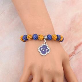 img 2 attached to HOLLP 1922 Sorority Jewelry SGR Bracelet: Stunning Crystal Beads Greek Sorority Gift for Her