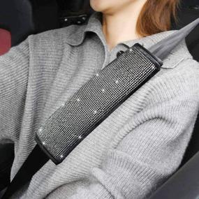 img 3 attached to Valleycomfy Shoulder Rhinestones Handbrake Universal Interior Accessories