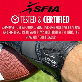 img 3 attached to 🧤 Top-Rated Franklin Sports Football Receiver Gloves for All Ages - Enhanced Grip, SFIA Approved