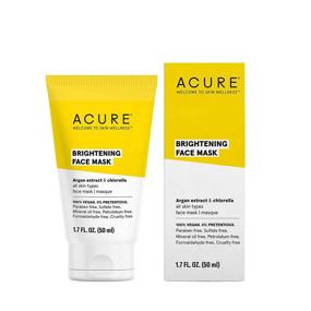 img 4 attached to 🌿 ACURE Brightening Face Mask: 100% Vegan, Detoxifies, Conditions & Moisturizes for a Brighter Appearance with Argan Extract & Chlorella - Suitable for All Skin Types, 1.7 Fl Oz