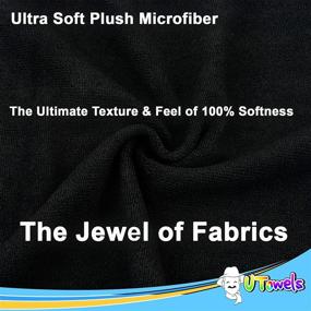 img 3 attached to 🧼 Ultra Soft Microfiber Rags - 12' x 12" All-Purpose Cleaning Towels, Wash Cloths for Kitchen, Bath, Car Window - Reusable, Home and Commercial Use - 24-Pack, Black