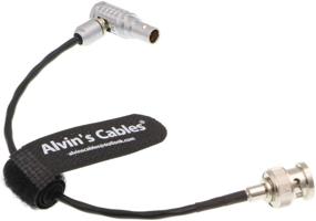 img 2 attached to 🔌 Alvin's Cables Red Komodo Timecode Cable: BNC Male to EXT 9 Pin Male Right Angle for Sound Devices ZAXCOM Time Code Integration