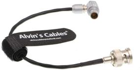 img 1 attached to 🔌 Alvin's Cables Red Komodo Timecode Cable: BNC Male to EXT 9 Pin Male Right Angle for Sound Devices ZAXCOM Time Code Integration