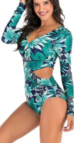 img 1 attached to Swimall Swimsuit Bathing Swimwear X Large Women's Clothing for Swimsuits & Cover Ups