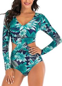 img 2 attached to Swimall Swimsuit Bathing Swimwear X Large Women's Clothing for Swimsuits & Cover Ups