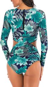 img 3 attached to Swimall Swimsuit Bathing Swimwear X Large Women's Clothing for Swimsuits & Cover Ups