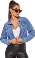 floerns womens casual ripped frayed women's clothing for coats, jackets & vests logo