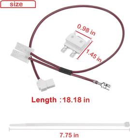 img 1 attached to 🔥 High-Quality Dishwasher Thermal Fuse Replacement - Compatible with Whirlpool Kenmore Models, Replaces PS382828 AP3115186 3375557 3376359