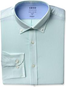 img 1 attached to 👔 IZOD Dress Stretch Stripe Sleeve Shirt for Men's Clothing