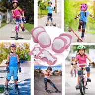 👧 kdg kids protective gear set: knee pads, elbow pads, wrist guards - 6 in 1 for skating, cycling, rollerblading, and more logo