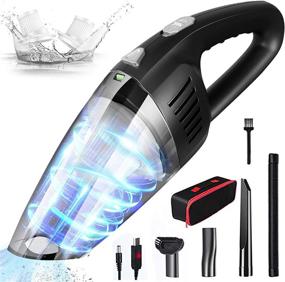 img 4 attached to 🔌 Fiercewolf Cordless Handheld Vacuum Cleaner: 8000PA Strong Suction, 120W Powerful, Lightweight & Rechargeable - Ideal for Home and Car Cleaning, Black