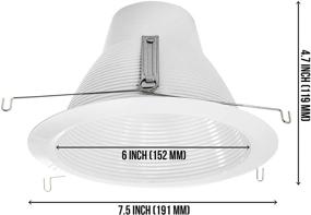 img 2 attached to 🔆 Enhance Your Space with the 6 Pack PROCURU Recessed Light Trim: A Must-Have for Modern Lighting