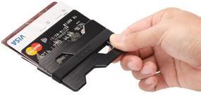 img 1 attached to SLIM Aluminum Wallet: Unmatched Money Protection for Men's Accessories