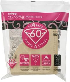 img 3 attached to ☕ Hario 02 100-Count Natural Coffee Paper Filters - 2-Pack Value Set (200 Sheets Total)