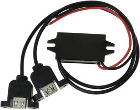 img 1 attached to 🔌 Модуль преобразования постоянного тока 12V на 5V высокой эффективности - регулятор мощности 3А 15Вт для автомобиля с двумя USB-портами и модулем преобразования постоянного тока Buckвыходом на ухо.