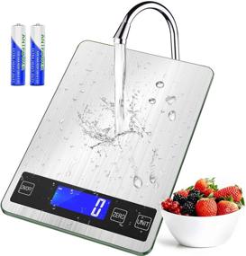 img 4 attached to 🍽️ [2021 Update] 22lb Digital Food Kitchen Scale - Multifunctional Weight Measuring Grams and Ounces - Perfect for Cooking and Baking - Precisely Graduates 1g/0.1oz - Durable Stainless Steel and Tempered Glass Design