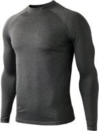 🏋️ huge sports men's thermal base layer top: ultimate moisture-wicking athletic shirts for winter skiing, running, and workouts logo