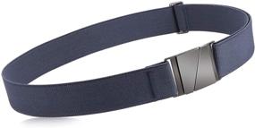 img 4 attached to Invisible Stretch Elastic Men's Belts by JASGOOD - Perfect Casual Accessories