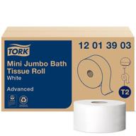 🧻 tork mini jumbo toilet paper roll, white, advanced, 1-ply, 12 x 1200 feet, 12013903 logo