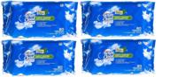 🌿 white cloud aloe scented wet wipes - light & gentle cleaning (4 pack) logo