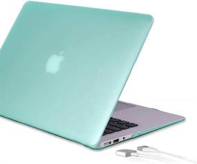 img 1 attached to 📦 iCasso MacBook Air 13 inch Case 2020 2019 2018 A2337 M1/A2179/A1932, Hard Shell Case, Sleeve, Screen Protector, Keyboard Cover - Mint Green + Small Bag