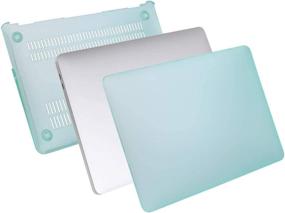 img 2 attached to 📦 iCasso MacBook Air 13 inch Case 2020 2019 2018 A2337 M1/A2179/A1932, Hard Shell Case, Sleeve, Screen Protector, Keyboard Cover - Mint Green + Small Bag