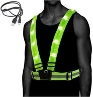 🌟 atlecko 360° rechargeable led reflective vest & belt - high visibility for running, cycling, hiking - safe & comfortable - bright lights, long battery life - ideal for night activities logo