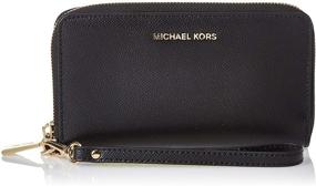img 4 attached to 👜 Stylish and Functional: Michael Kors Women's Smartphone Wristlet Handbag & Wallet Combo