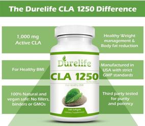img 2 attached to 🔥 Natural Weight Management Diet Supplement CLA 1250 Mg, 180 Count 80% Conjugated Linoleic Acid - Boost Metabolism, Fat Burning & Non-GMO Weight Loss Supplement by DureLife
