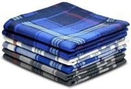 zenssia men's cotton handkerchief set: luxurious and functional accessories logo