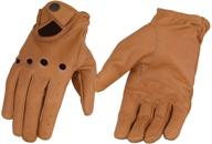 🧤 saddle leather driving gloves with wrist support logo