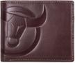 bullcaptain genuine leather blocking minimalist logo
