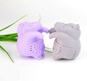 img 4 attached to Hippopotamus Infuser Strainer Diffuser Silicone