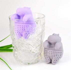 img 3 attached to Hippopotamus Infuser Strainer Diffuser Silicone