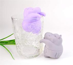 img 1 attached to Hippopotamus Infuser Strainer Diffuser Silicone