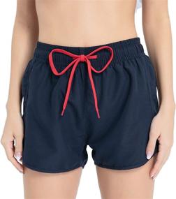 img 3 attached to 🩳 Yaluntalun Women's Quick Dry Swim Shorts with Soft Inner Lining - Board Shorts Swim Trunks