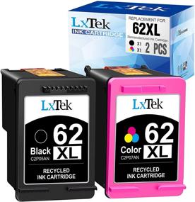 img 4 attached to 🖨️ LxTek Remanufactured Ink Cartridge Replacement for HP 62XL 62 XL | Envy 5540 5660 7645 5642 5542 5643 5640 7644 OfficeJet 250 5740 200 5745 Printer | High Yield (1 Black, 1 Tri-Color Duo Pack)